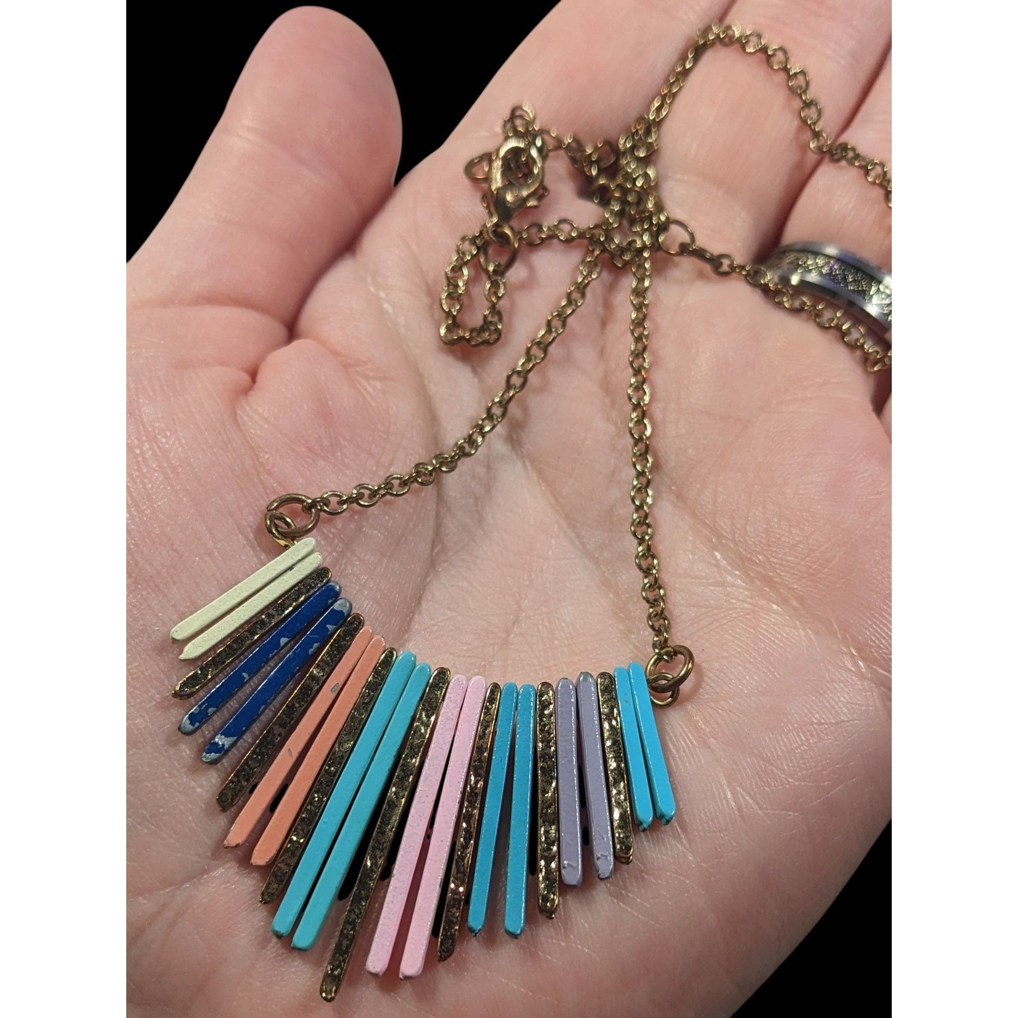 Other Bohemian Rainbow Cascading Key Fringe Pendant Necklace Size ONE SIZE - 4 Thumbnail