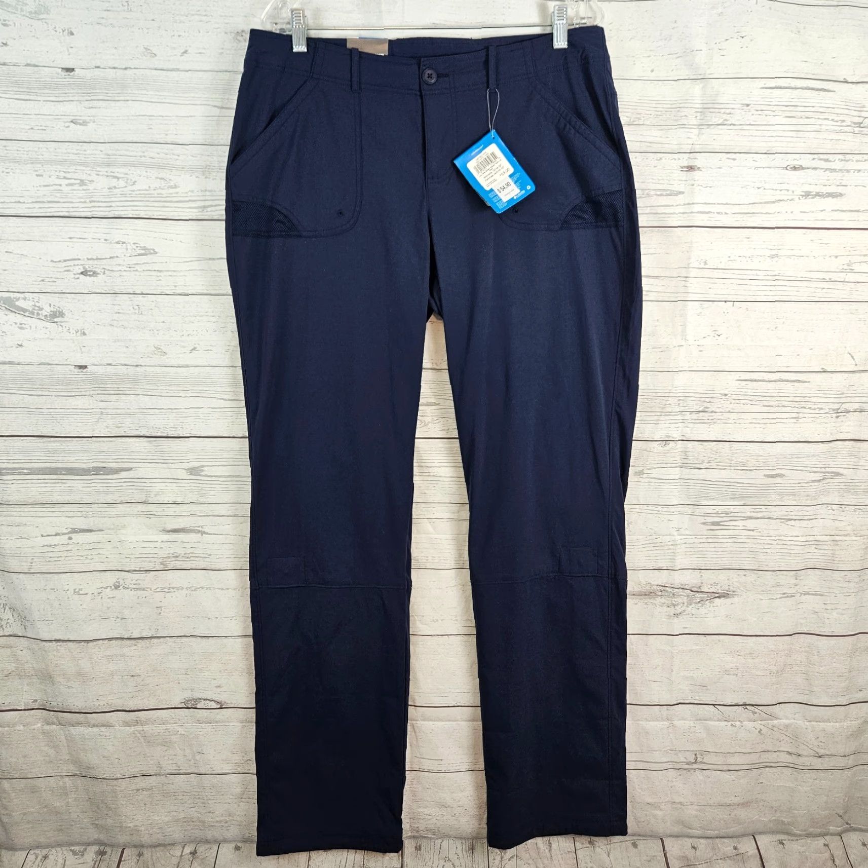 Vintage Columbia Womens Ultimate Break Wake Roll Up Pants Straight Leg Sz 12 Blue Casual Pant Size 34" / US 12 / IT 48 - 2 Thumbnail