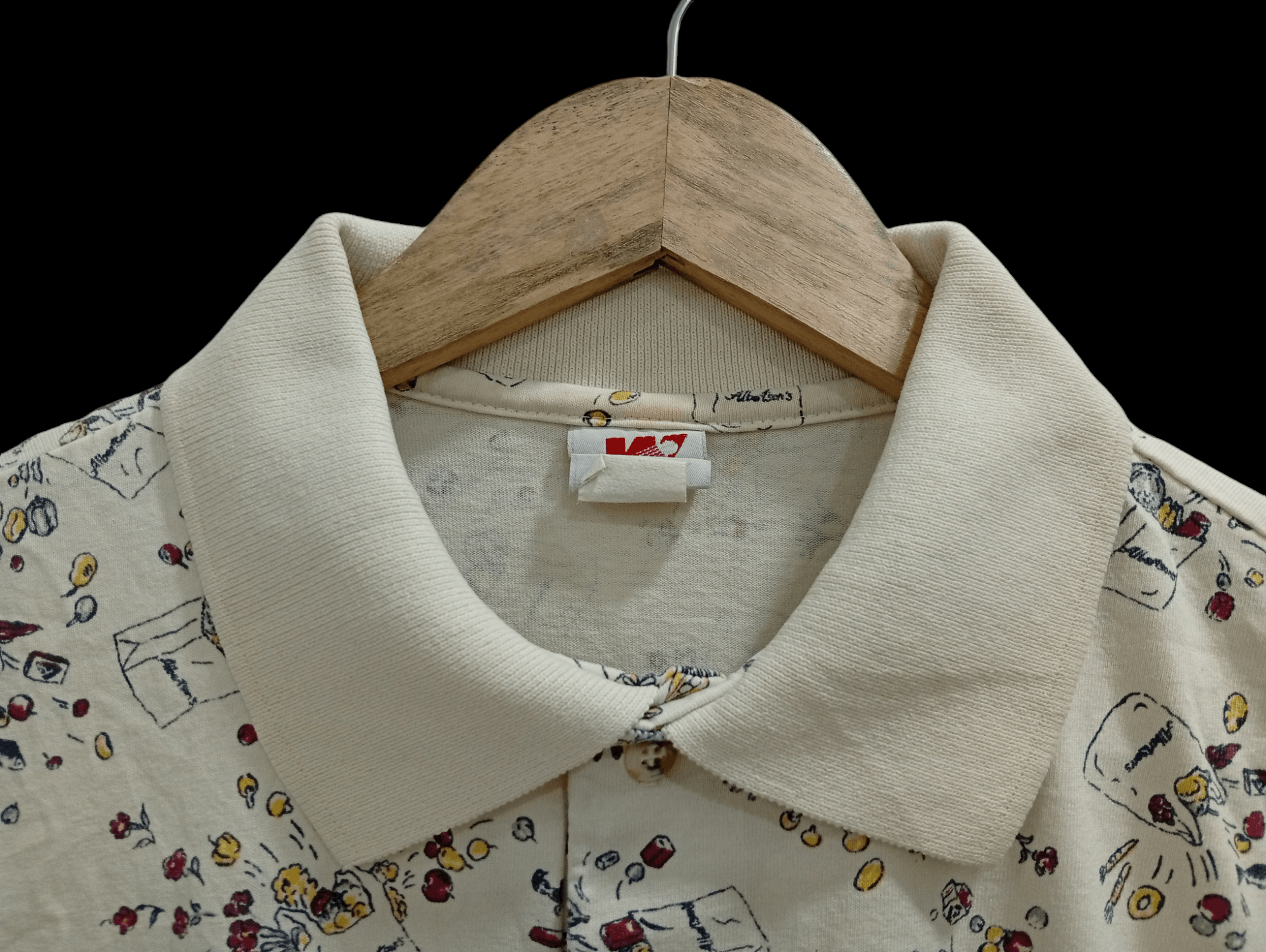 Japanese Brand × Vintage 🔥🔥Vintage Whang Full Print Polo T-Shirt Size US L / EU 52-54 / 3 - 17 Thumbnail