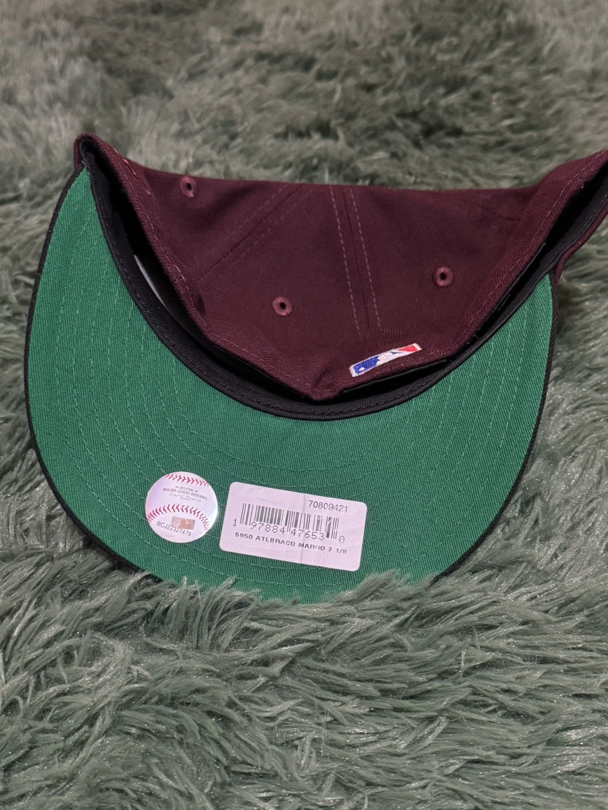 New Era Cap city Atlanta Braves fitted hat 7 1/8 Size ONE SIZE - 3 Thumbnail
