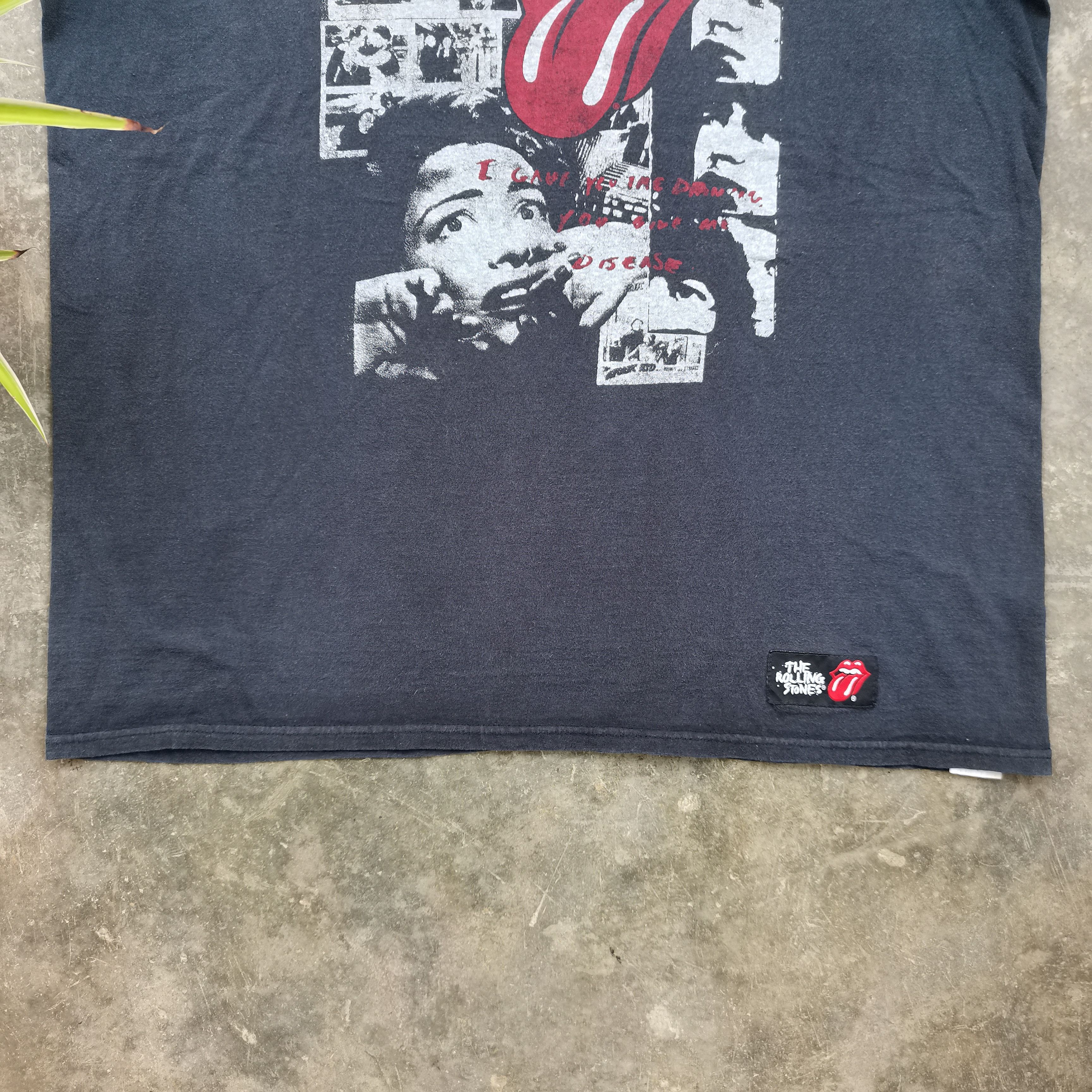 Fruit Of The Loom × The Rolling Stones × Vintage Vintage Rare THE ROLLING STONES Tshirt Size US XL / EU 56 / 4 - 4 Thumbnail