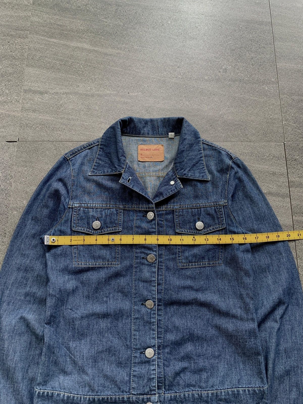 Helmut Lang FREE TAX! 1998 Light Denim Trucker Jacket Size US XS / EU 42 / 0 - 11 Thumbnail