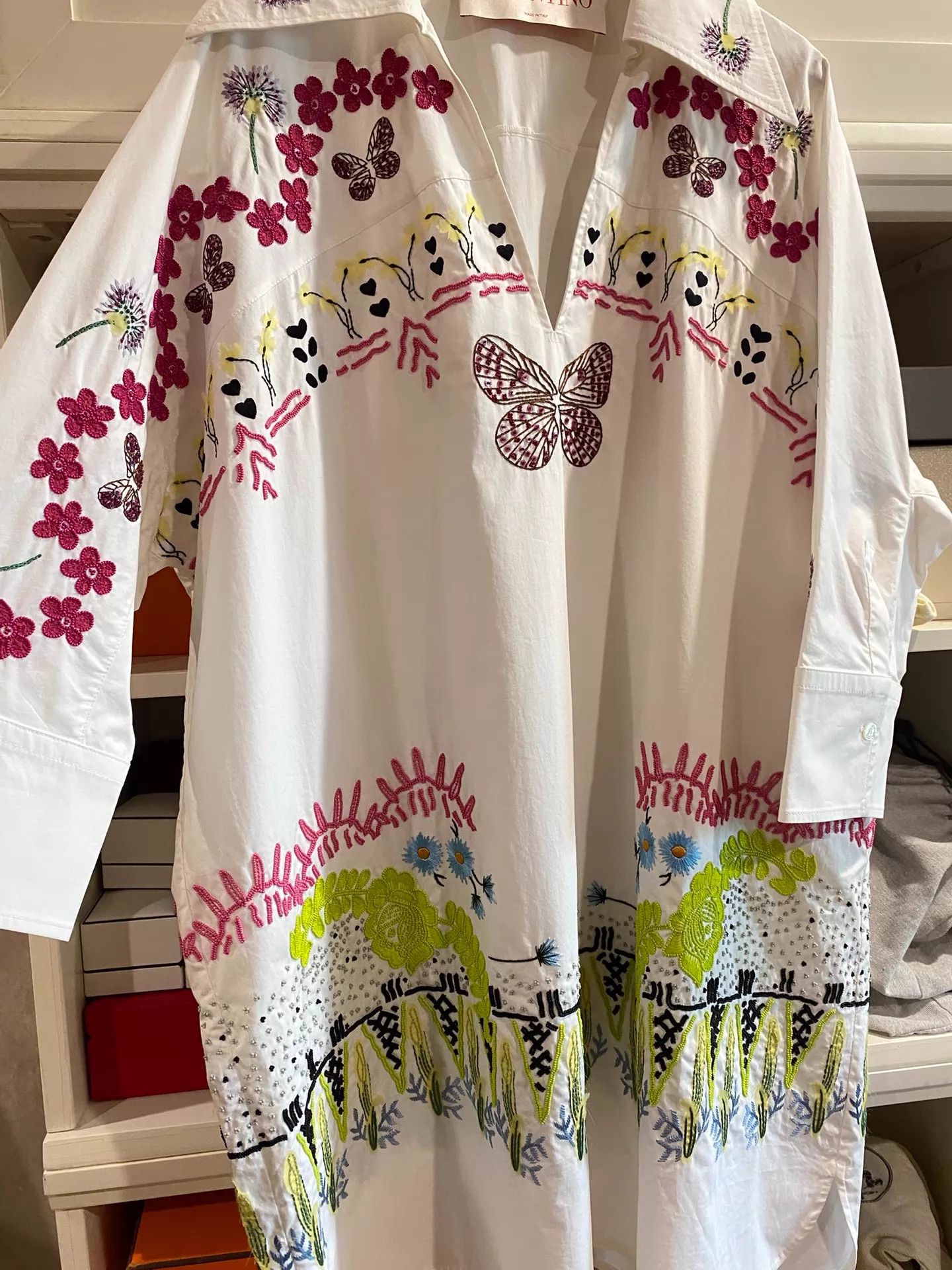 Valentino Valentino 36 Heavy Beaded Embroidery Shirt/Dress Size XS / US 0-2 / IT 36-38 - 8 Thumbnail