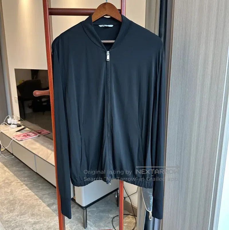 Valentino Valentino Black Cotton Zip Front Long Sleeve T-Shirt . Size US XL / EU 56 / 4 - 1 Thumbnail
