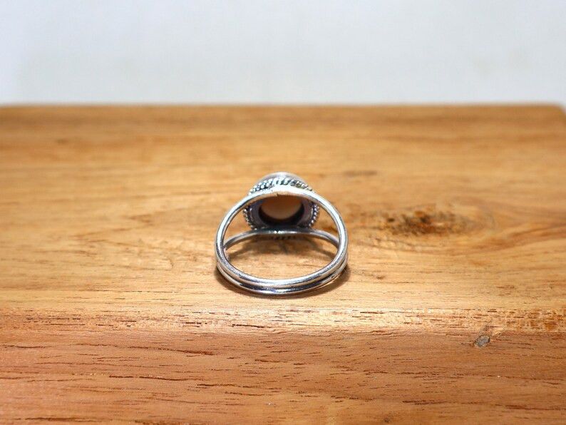 Handmade Handmade Smoky Quartz Sterling Silver Ring: Gemstone Jewelry Size ONE SIZE - 7 Thumbnail