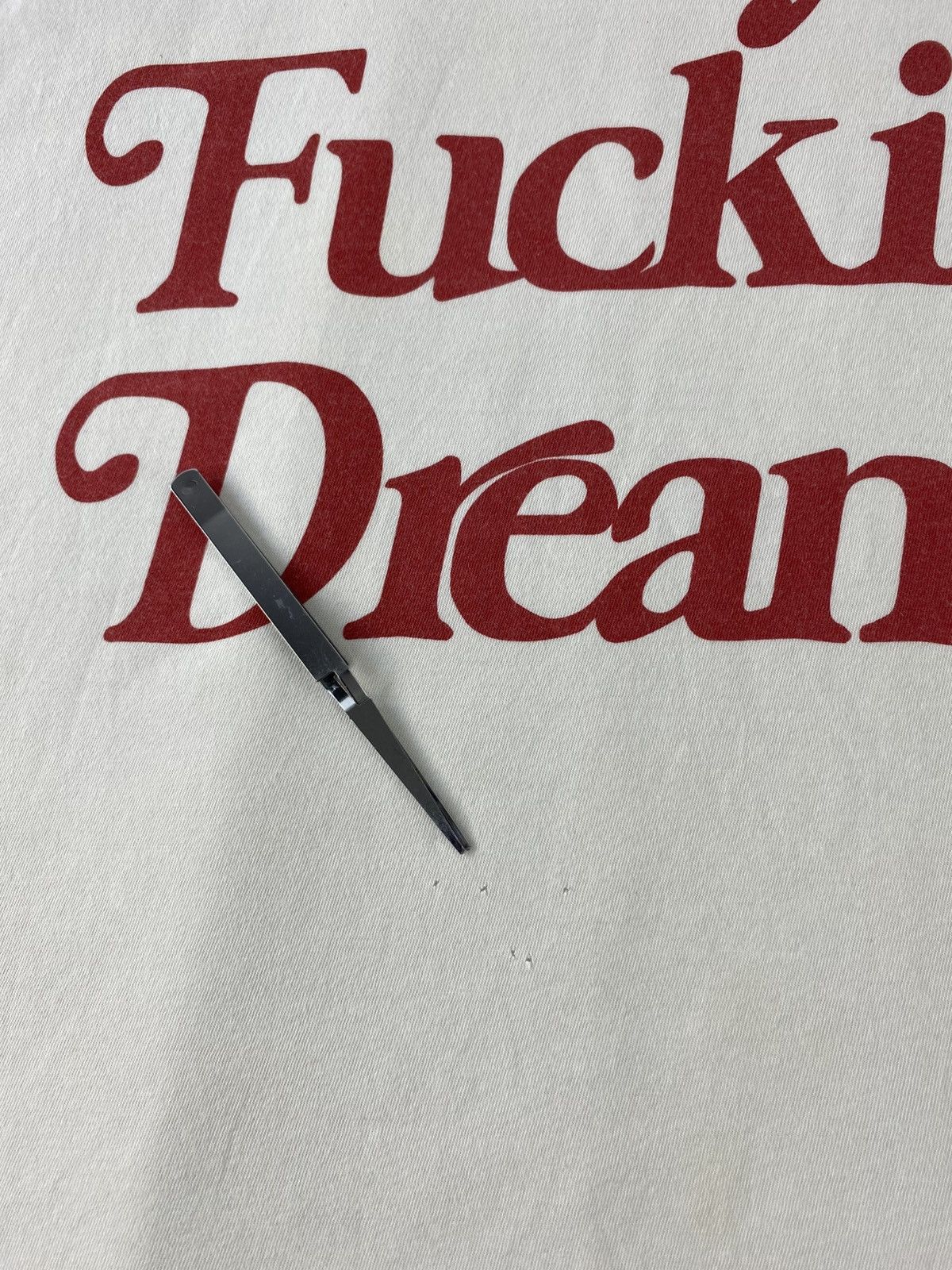 Other Hype Japanese Brand My Fuckin’ Dream Red Font Printed Tee Size US S / EU 44-46 / 1 - 12 Thumbnail