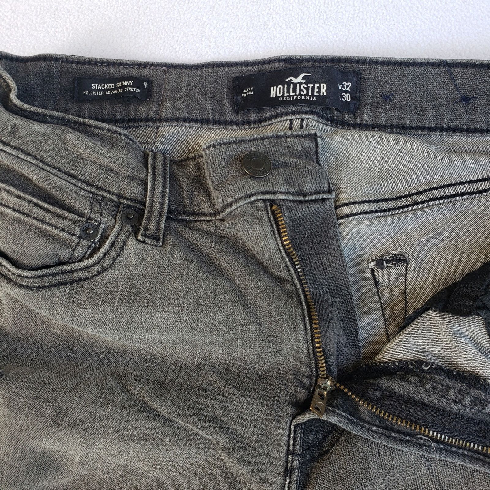 Hollister Hollister Men's 32 x 30 Stacked Skinny Jeans Size US 32 / EU 48 - 7 Thumbnail