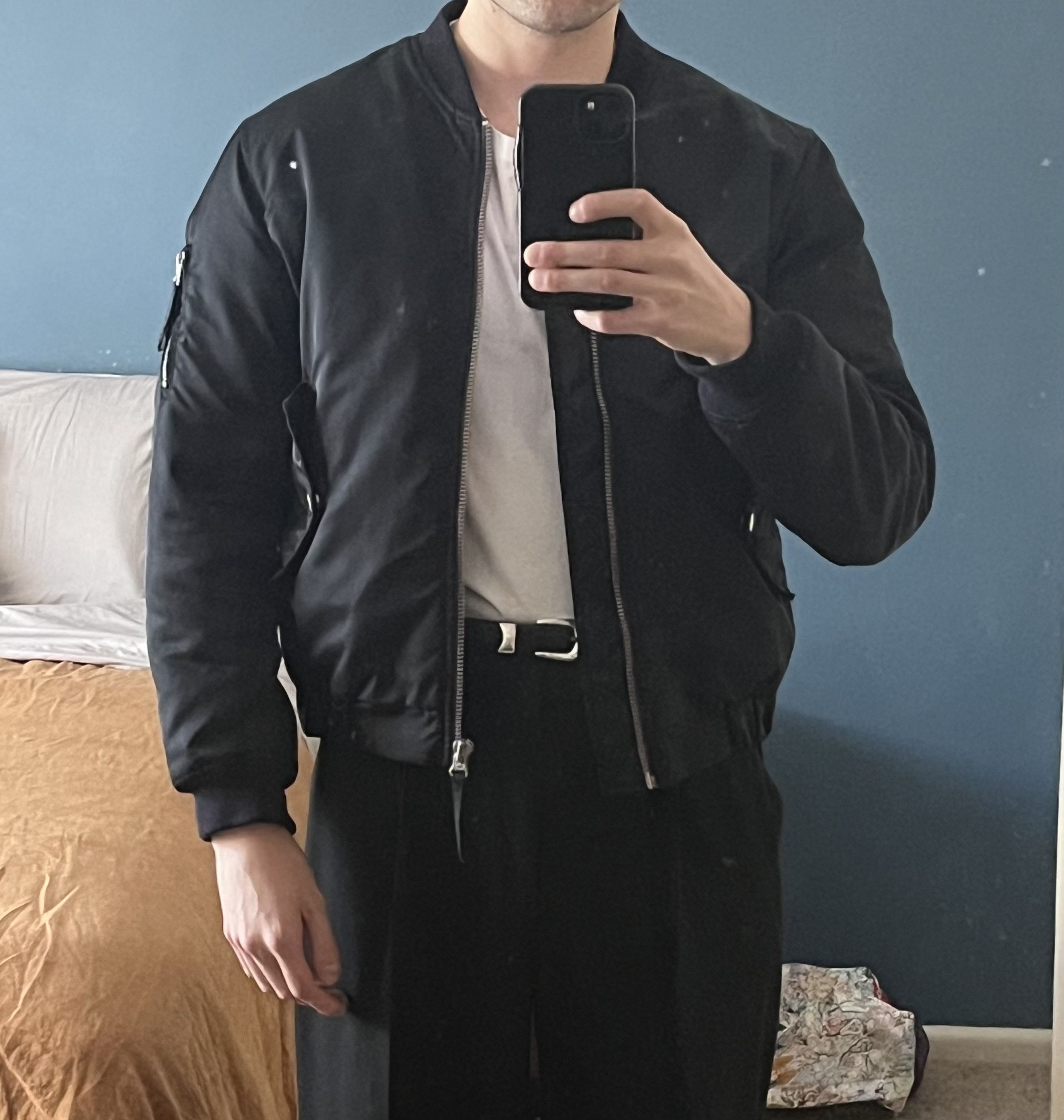 Our Legacy Midnight Shine Bomber Jacket Size US S / EU 44-46 / 1 - 11 Thumbnail