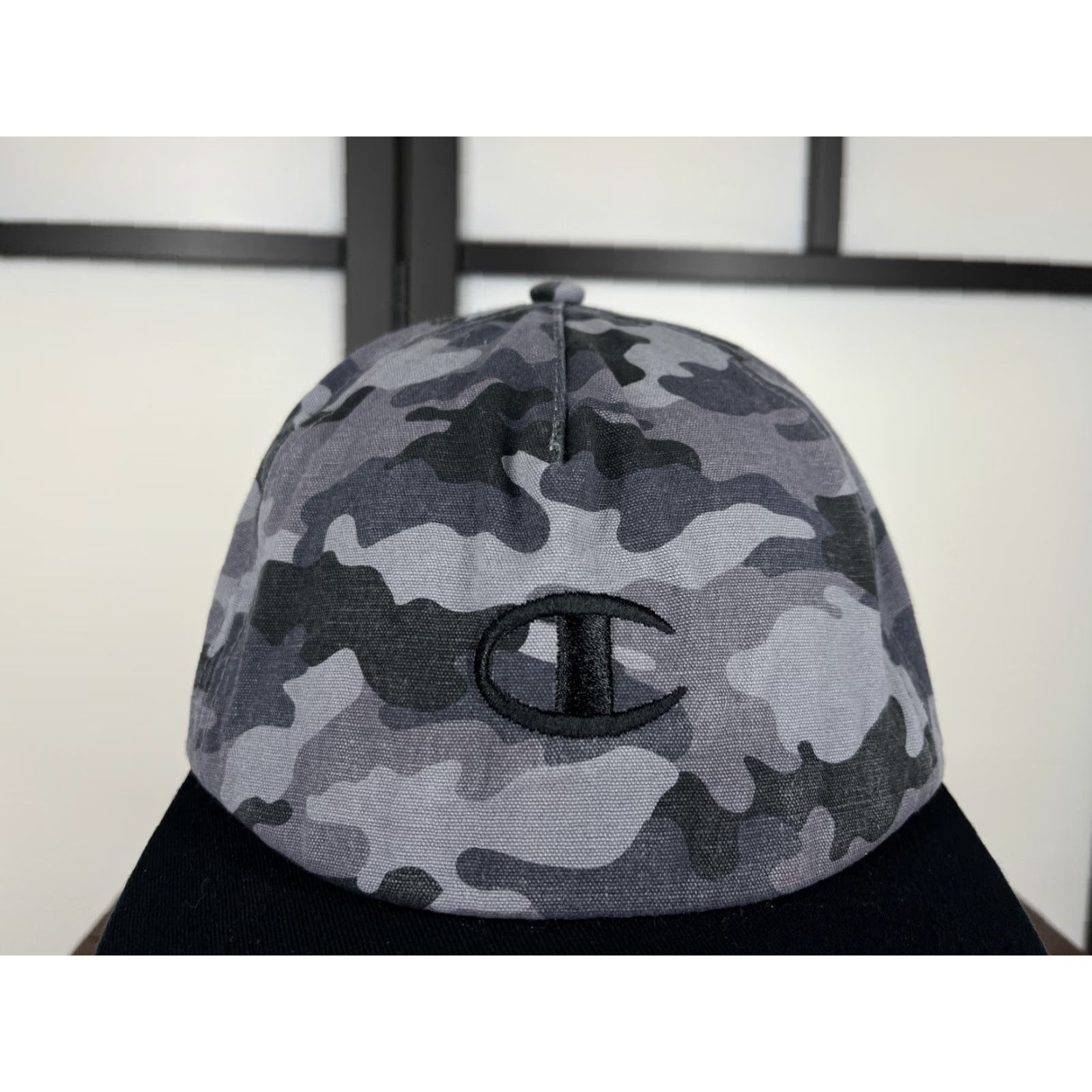 Champion Champion Hat Cap Snap Back Adult One Size Gray Camo Embroidered 100% Cotton Golf Mens Womens Boys Girls Size ONE SIZE - 2 Thumbnail