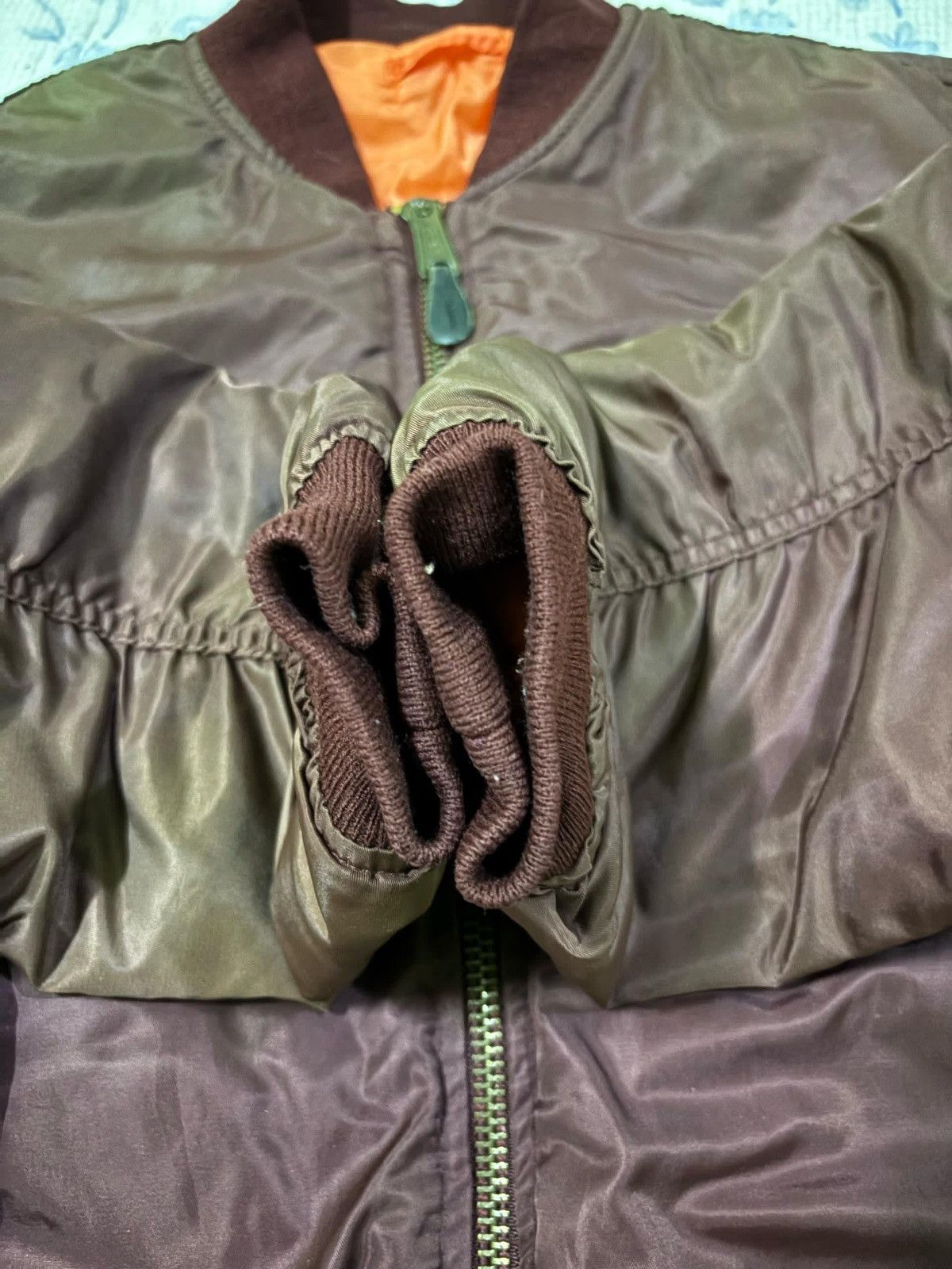Alpha Industries Vintage Alpha Industries MA-1 Bomber Jacket Flight Jacket Size US L / EU 52-54 / 3 - 13 Thumbnail