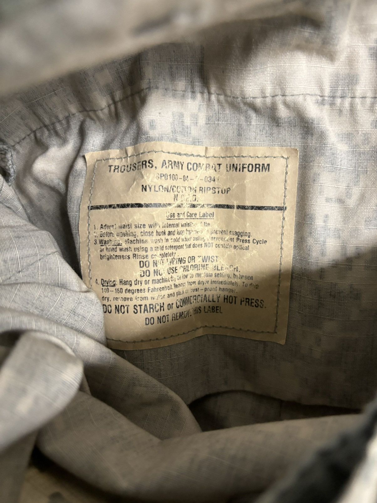Vintage Vintage US military cargo baggy pants Size US 27 - 7 Thumbnail