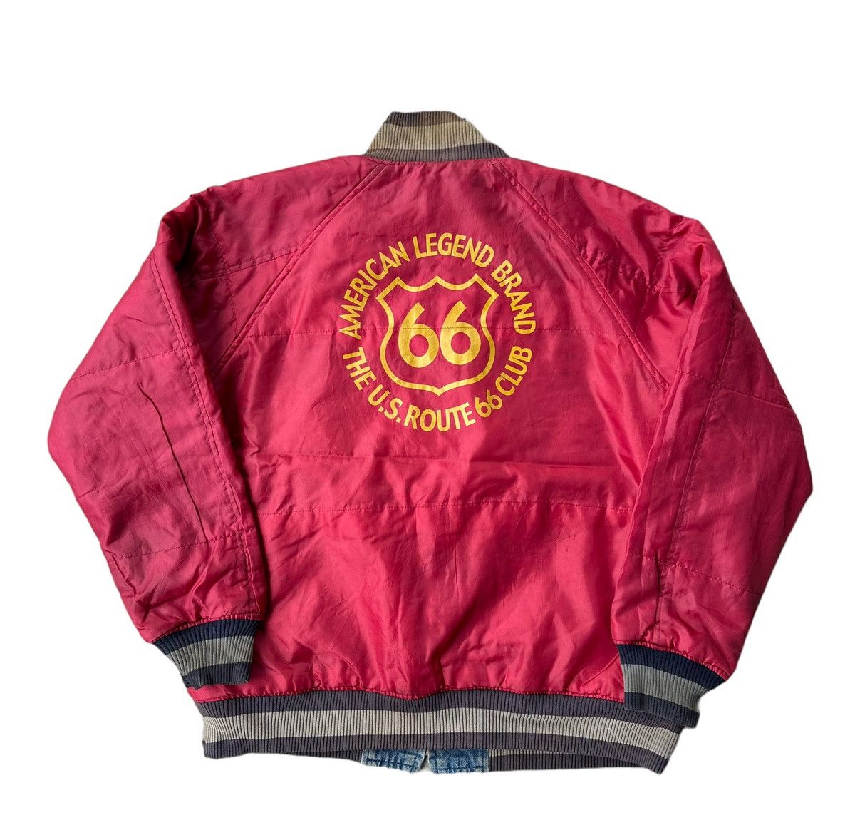 Vintage Vintage The U.S Route 66 club reversible jacket Size US L / EU 52-54 / 3 - 3 Thumbnail
