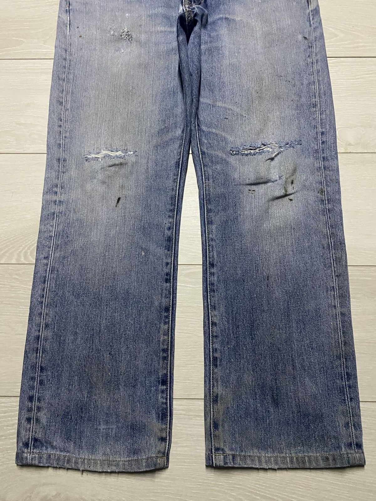 Uniqlo Vintage Uniqlo Grunge Distressed Loose Jeans Size US 36 / EU 52 - 5 Thumbnail
