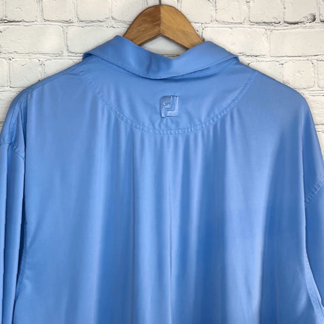 Footjoy FootJoy Polo Shirt Mens XL Short Sleeve Blue Multicolor Golf Polo Shirt LOOK XL Mens Blue Multicolor Golf Polo Shirt Size US XL / EU 56 / 4 - 4 Thumbnail
