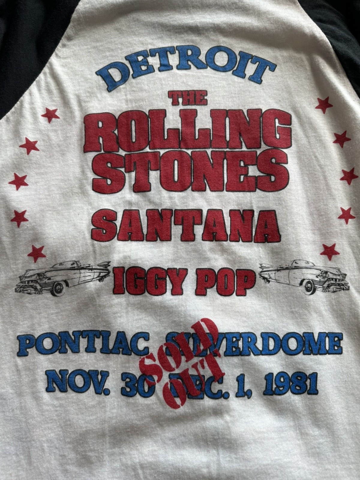 The Rolling Stones The Rolling Stones 1981 Sold Out Tour Raglan Tee Size US M / EU 48-50 / 2 - 5 Thumbnail