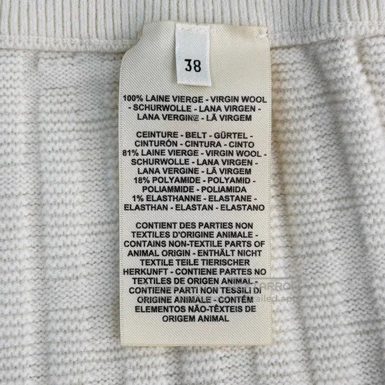 Hermes Hermes Off-White Full H Wool Trousers Size 25" / US 0 / IT 36 - 7 Thumbnail