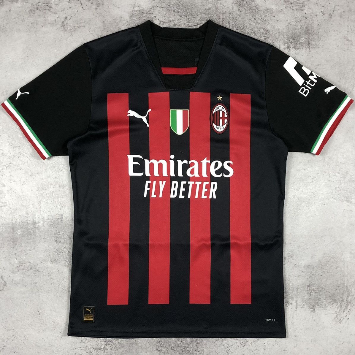 Puma AC Milan 2022-2023 Puma Home Soccer Jersey Kit Size US M / EU 48-50 / 2 - 1 Thumbnail
