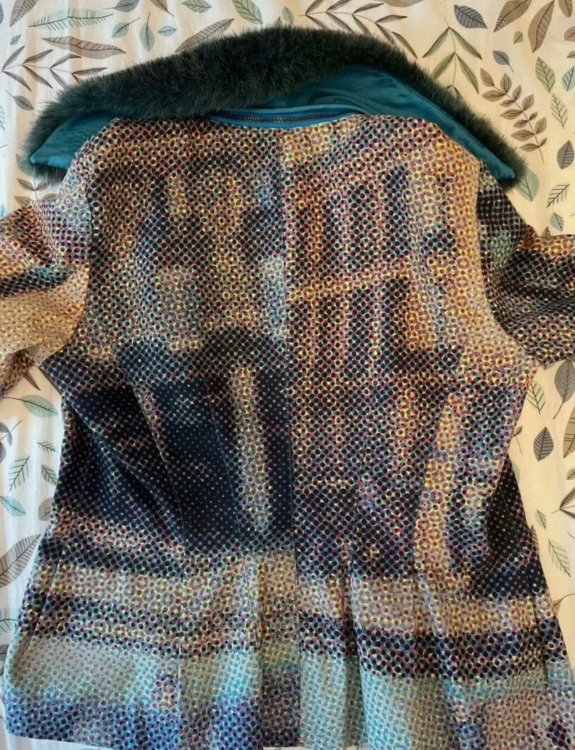 Kenzo KENZO Pop Art Fur Collar Cardigan. Size S / US 4 / IT 40 - 9 Thumbnail