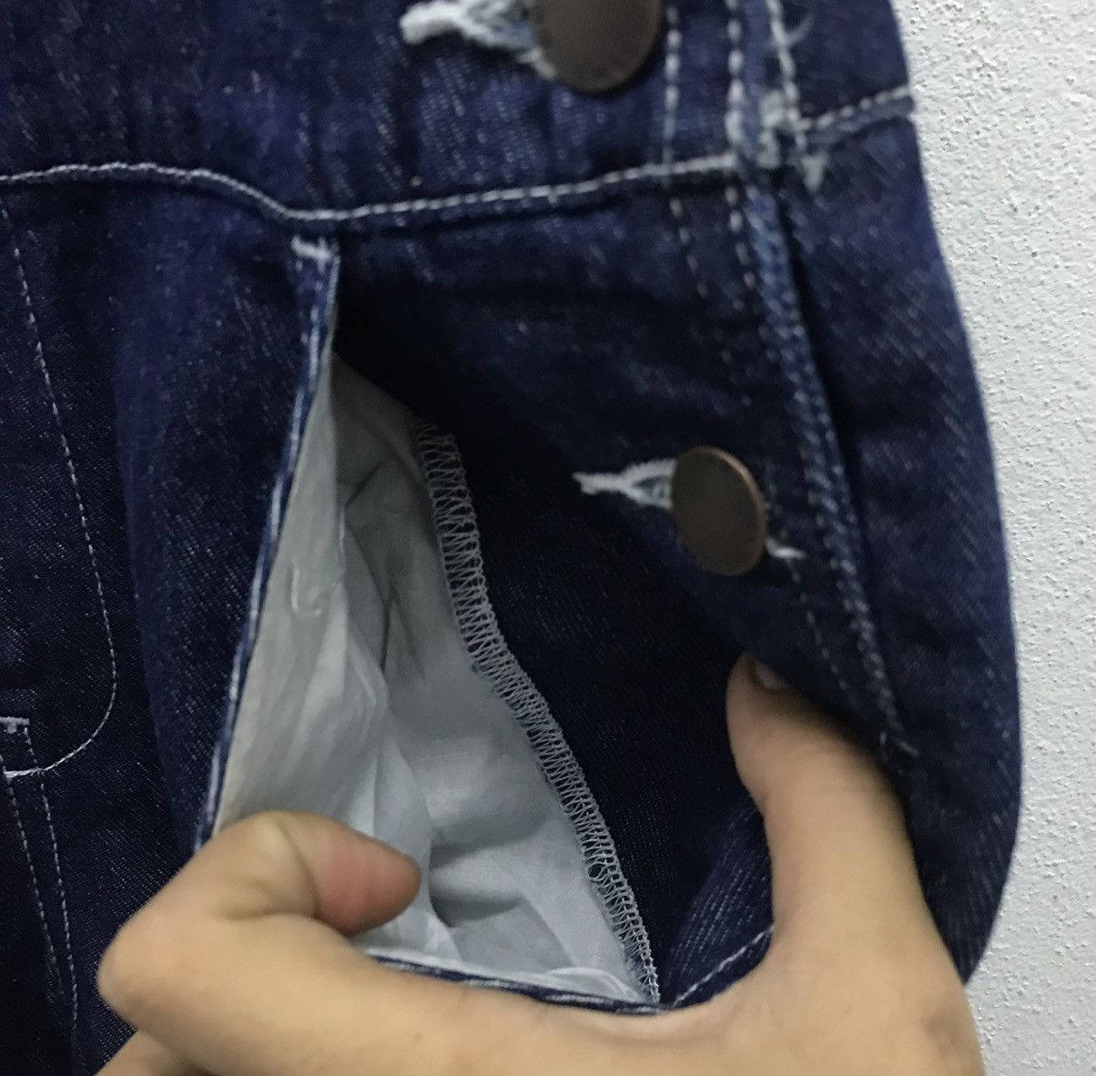 GU × Vintage Vintage GU Jeans Overall Size US 29 - 9 Thumbnail