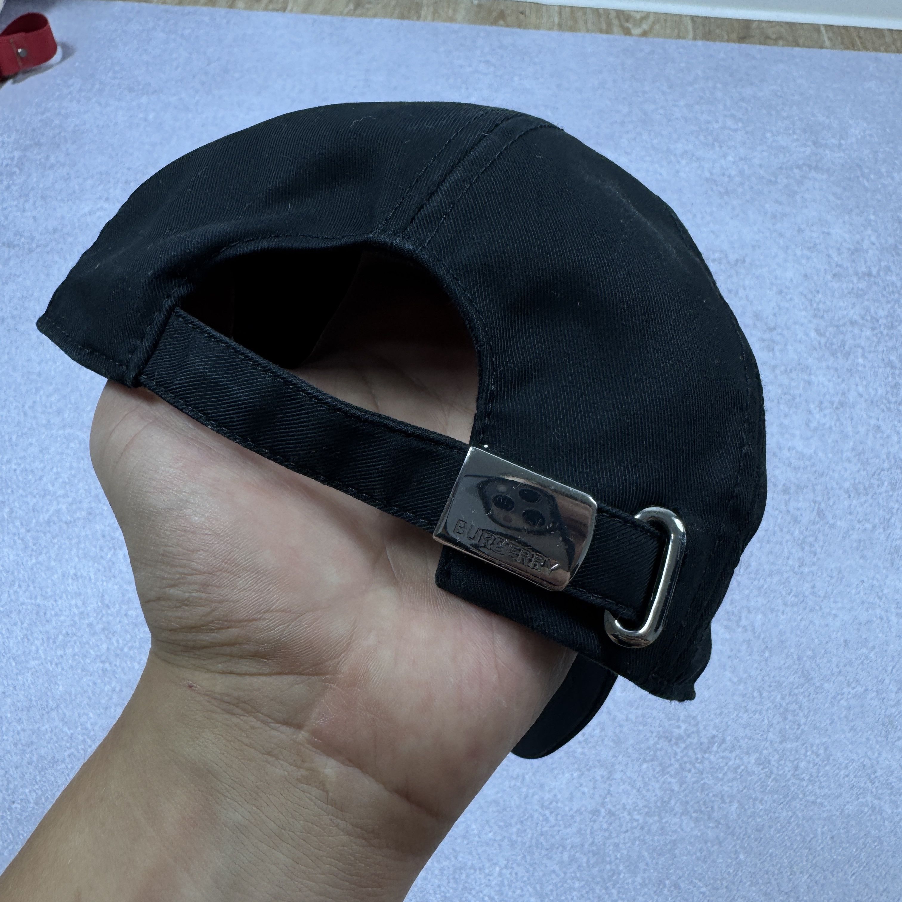 Burberry Authentic Burberry London 8068033 Black TB Logo Cap Size S-M Size ONE SIZE - 5 Thumbnail