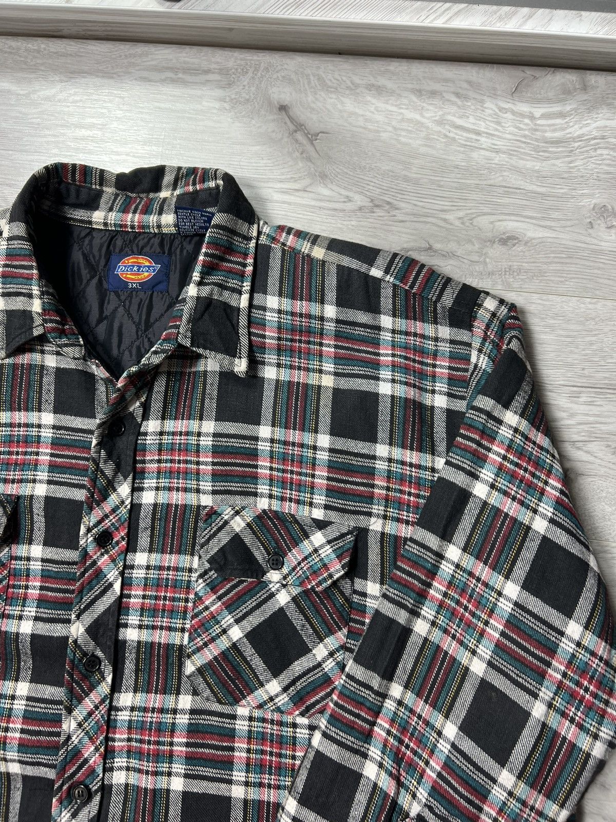 Dickies Vintage Dickies Checked Paded Over Shirt 3/4 Sleeve Jacket Size US XXL / EU 58 / 5 - 6 Thumbnail