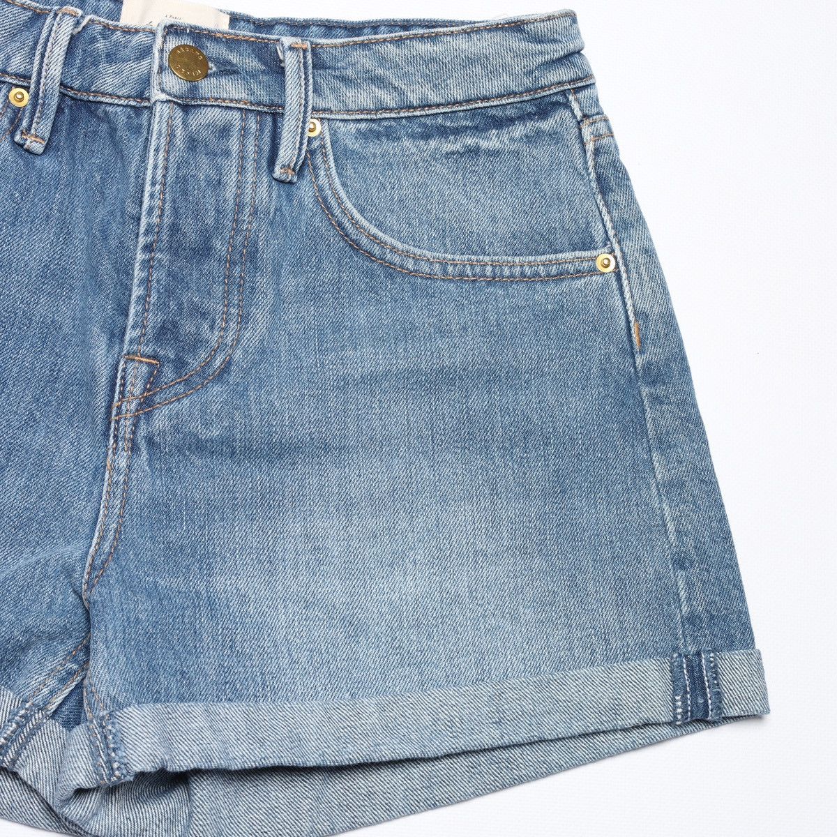 Sezane Sezane Paris Denim Shorts Jeans Blue Size 25" / US 0 / IT 36 - 8 Thumbnail