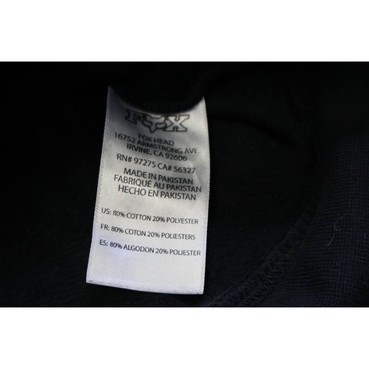 Vintage Fox Racing Hoodie Pullover Sweatshirt Black Medium Motocross Size US M / EU 48-50 / 2 - 5 Thumbnail