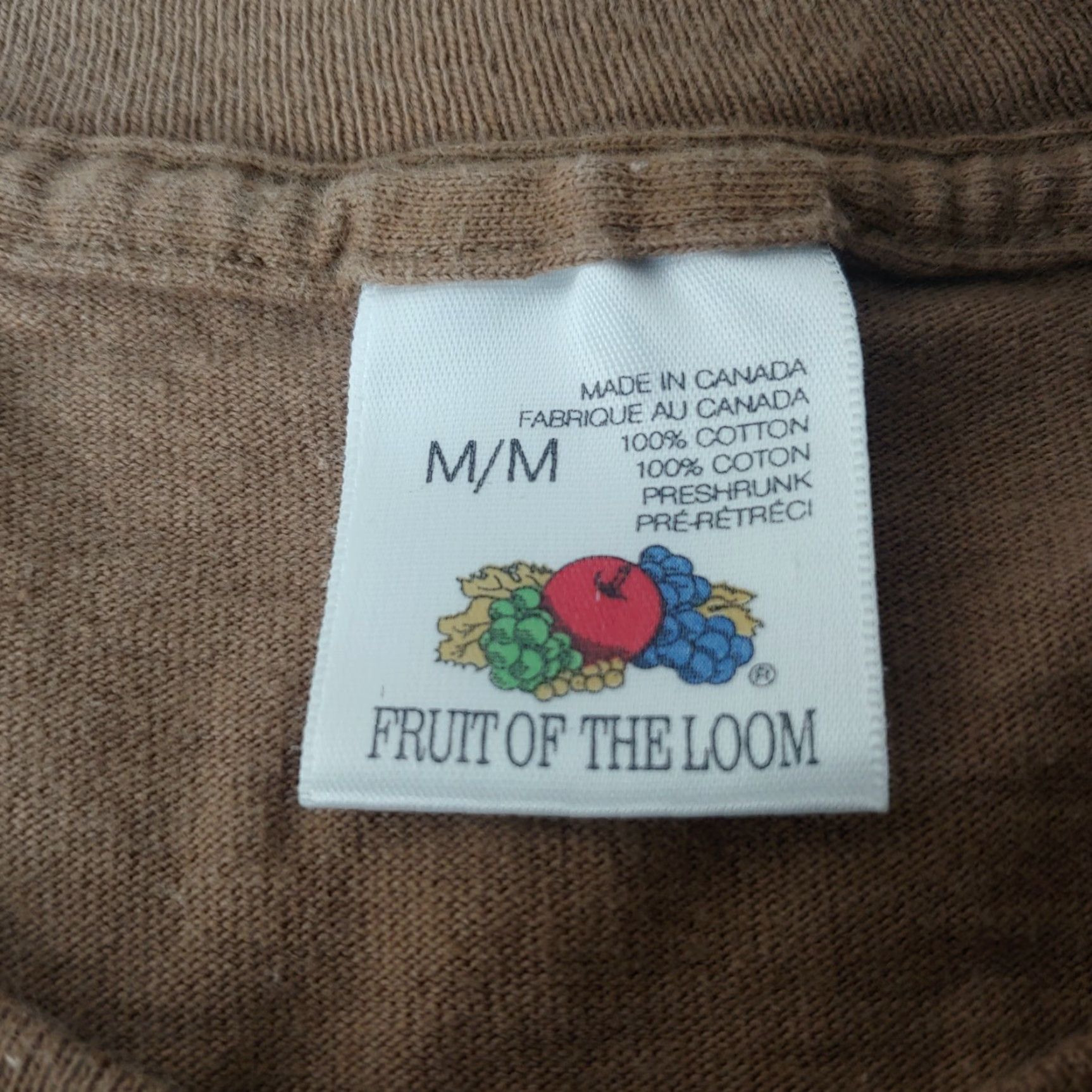 Fruit Of The Loom VINTAGE Niagara Falls Shirt Medium Brown Nature Waterfall New York Single Stitch Mens Size US M / EU 48-50 / 2 - 5 Thumbnail