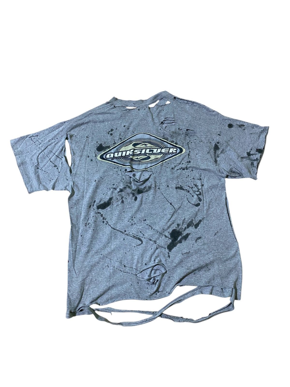 4GSELLER QUIKSILVER VINTAGE TRASHED STAIL OIL ERD STYLE Size US XL / EU 56 / 4 - 2 Thumbnail