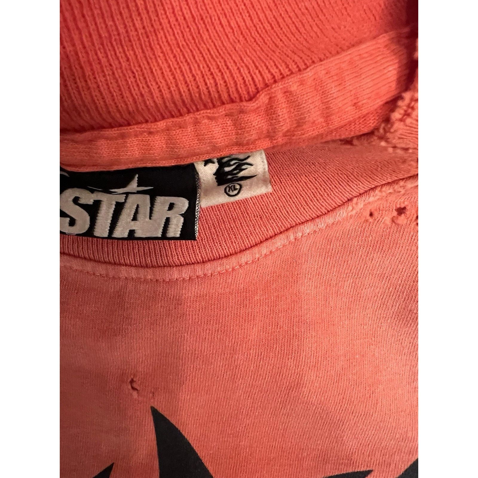 HELLSTAR Size XL - Hellstar Crack Print Faded Distressed NEW Size US XL / EU 56 / 4 - 5 Thumbnail