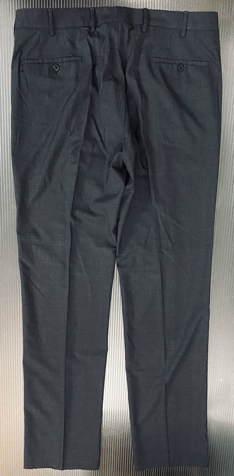 Prada Prada 🇮🇹 ardesia grey super 110’s wool street slacks 54 NW Size US 37 - 15 Thumbnail