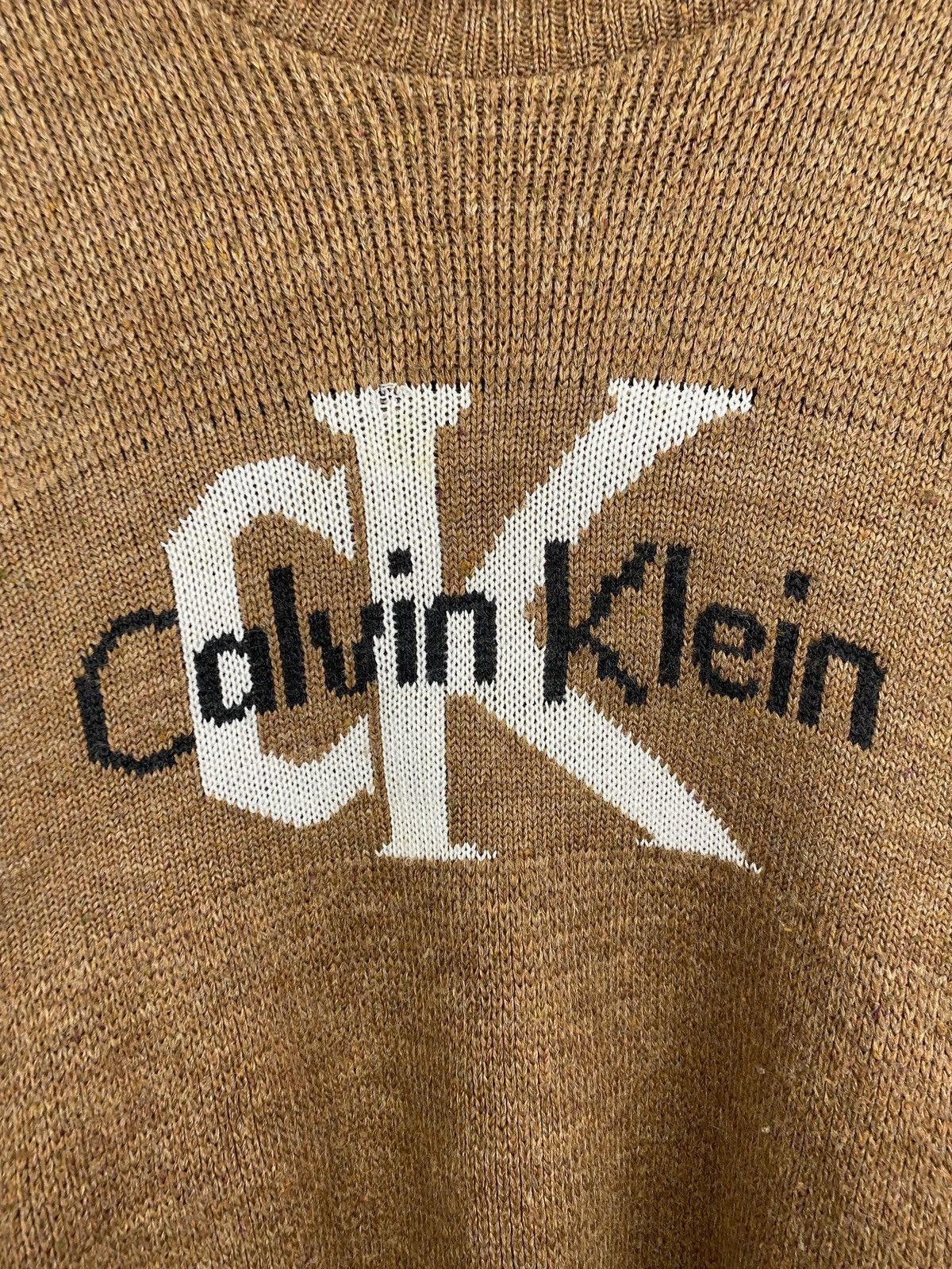 Calvin Klein 🇺🇸 Vintage 90s Calvin Klein Knit Sweaters Rare Retro Hype Y2K Size US XL / EU 56 / 4 - 4 Thumbnail