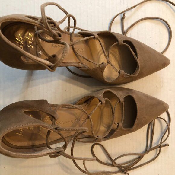 Banana Republic Banana Republic women's tan leather high heel shoes size:9M Size US 9 / IT 39 - 12 Thumbnail