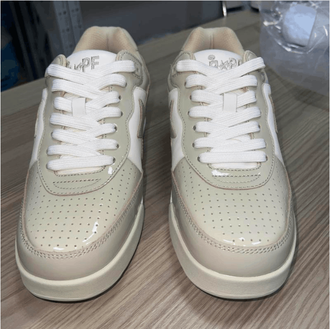 Bape ABATHINGAPE low-top sneaker men's grayish white Size US 8 / EU 41 - 2 Thumbnail