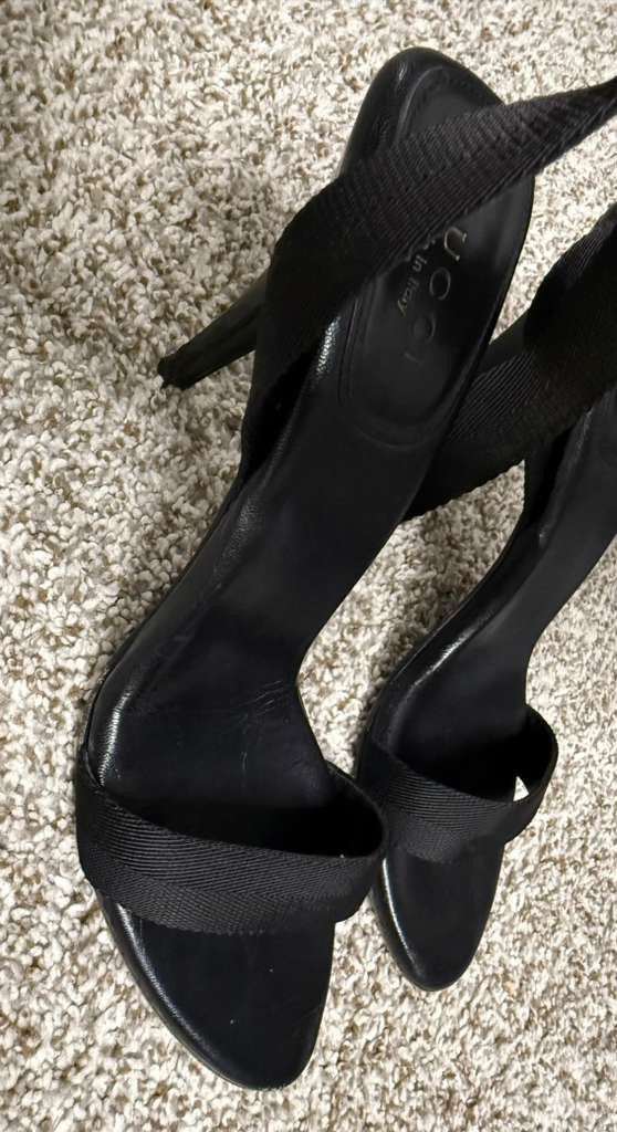 Gucci Gucci Black Ankle Tie High Heels - Size 9.5 Size US 9.5 / IT 39.5 - 3 Thumbnail