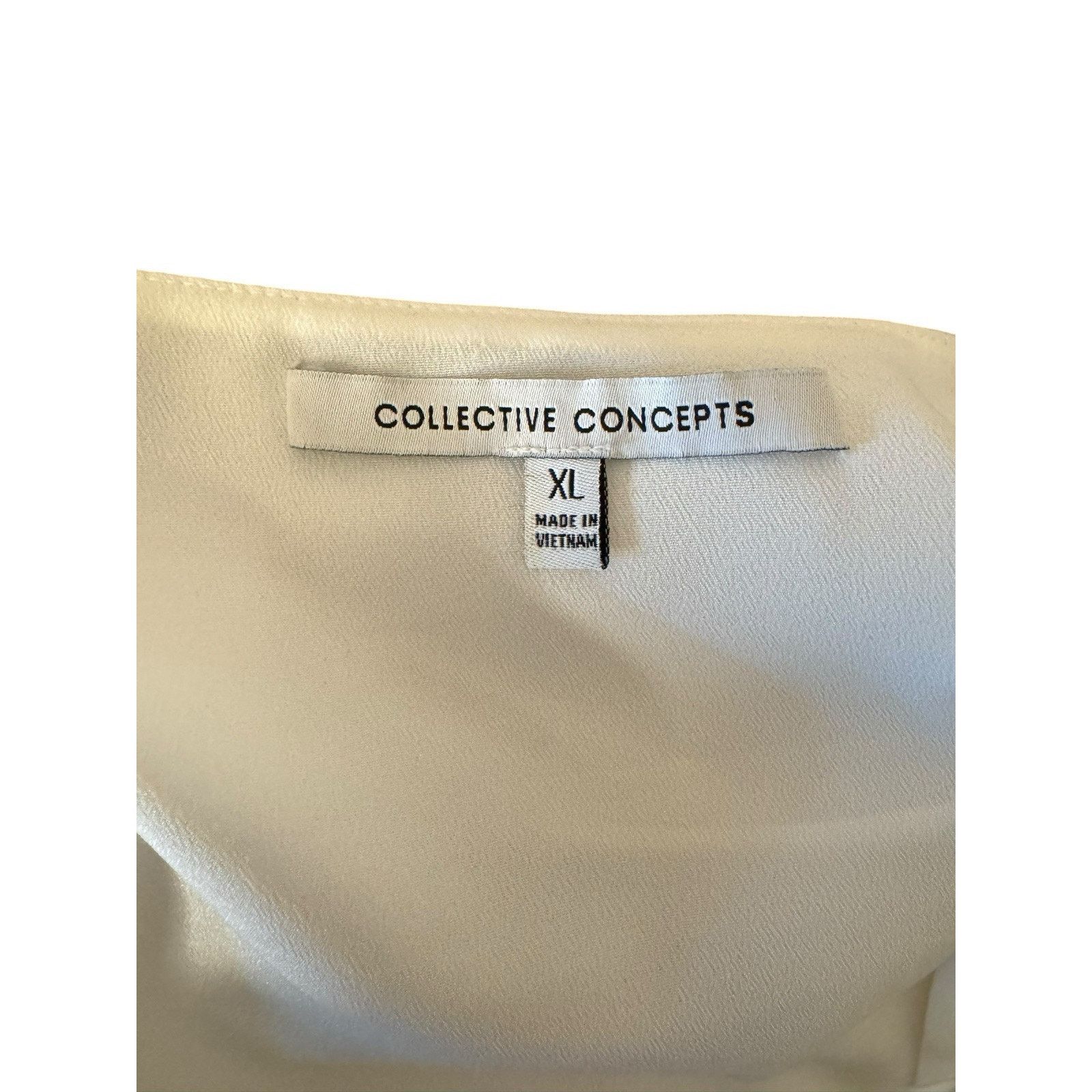 Other Collective Concepts Cold Shoulder Flutter Blouse White Size XL / US 12-14 / IT 48-50 - 9 Thumbnail