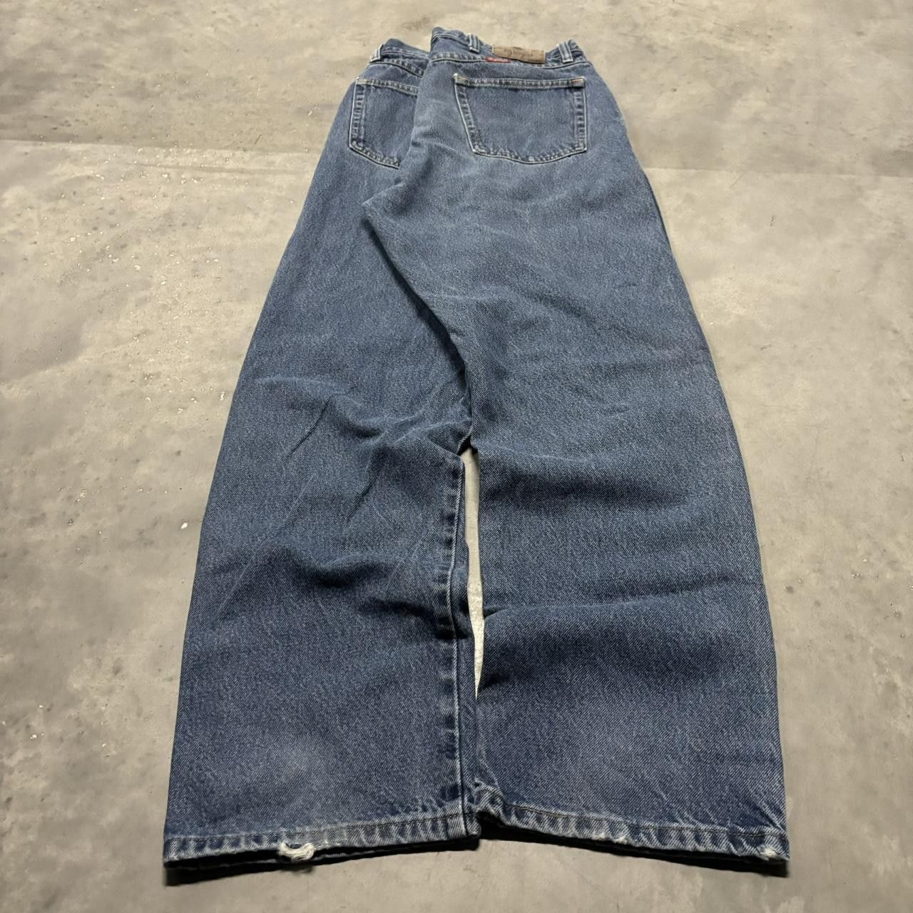 Japanese Brand × Vintage Crazy Vintage Y2K/2000s Dark Wash Skater Essential Denim Jeans! Size US 38 / EU 54 - 4 Thumbnail