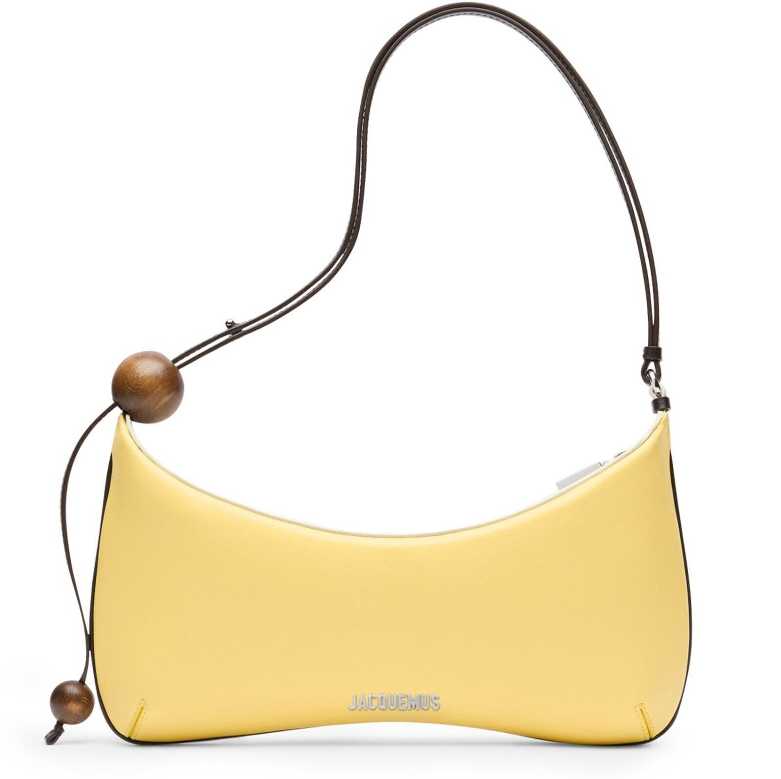 Jacquemus JACQUEMUS Bisou Perle Large Light Yellow Shoulder Bag Size ONE SIZE - 1 Thumbnail