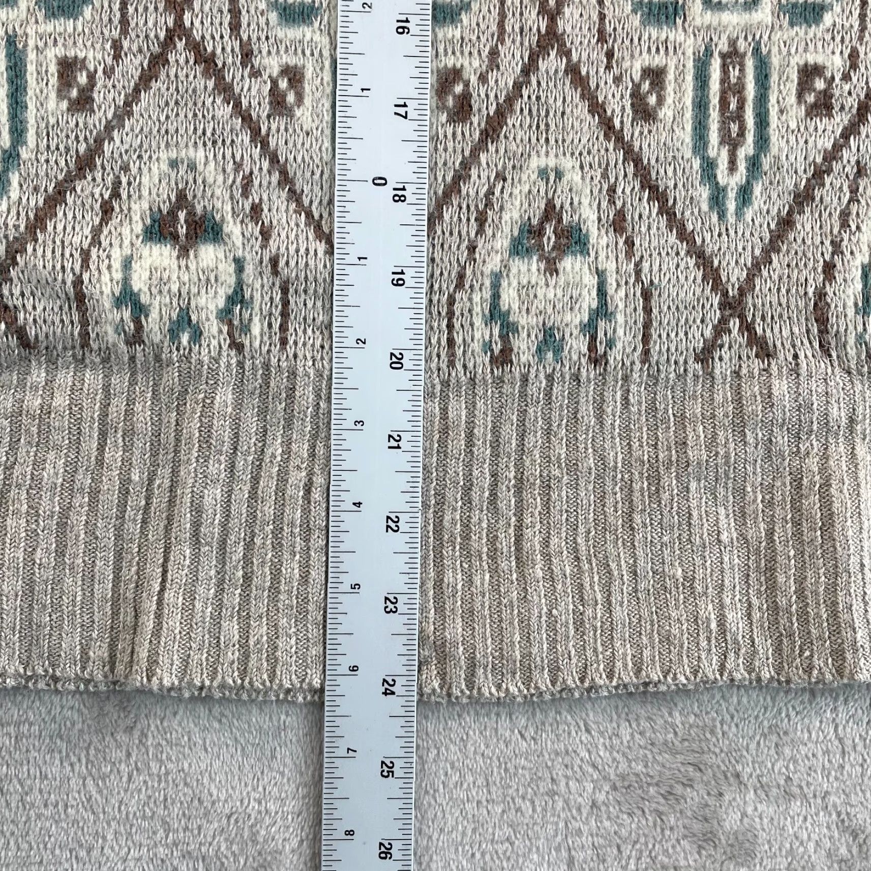 Polo Ralph Lauren VINTAGE Polo Ralph Lauren Sweater Men M V-Neck Aztec Navajo Linen Wool Silk Geometric Pullover Size US M / EU 48-50 / 2 - 7 Thumbnail