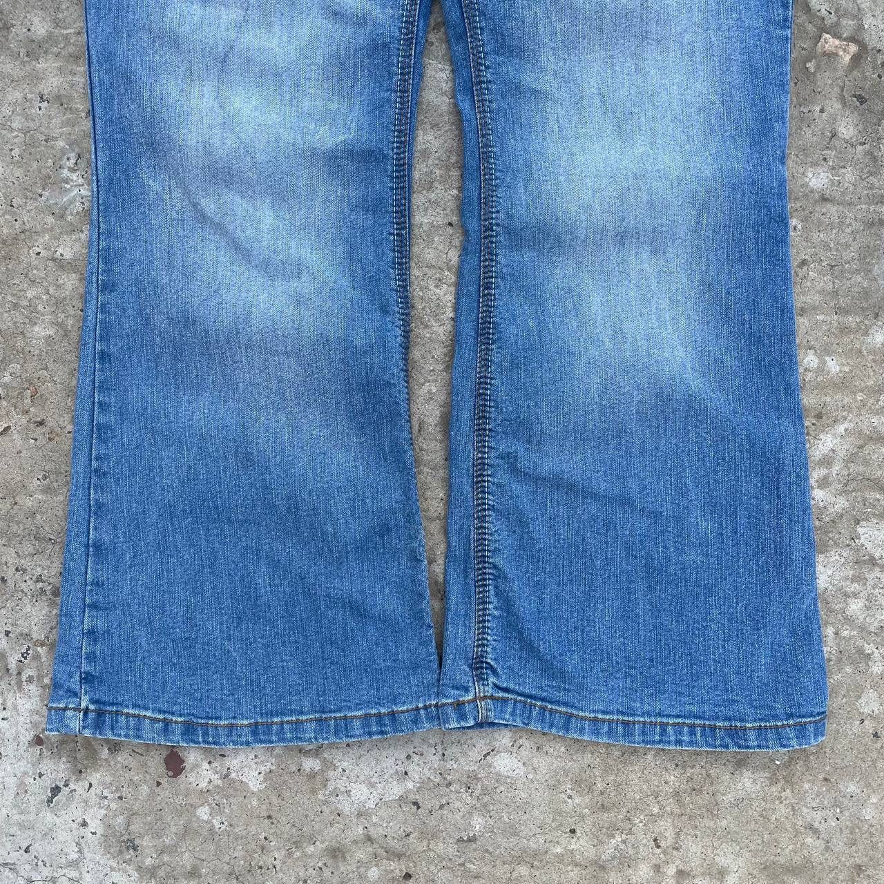 20471120 Vintage Women’s Japan XE Jeans Size 14 Wide Leg Y2K 00s USA Size 36" / US 14 / IT 50 - 5 Thumbnail