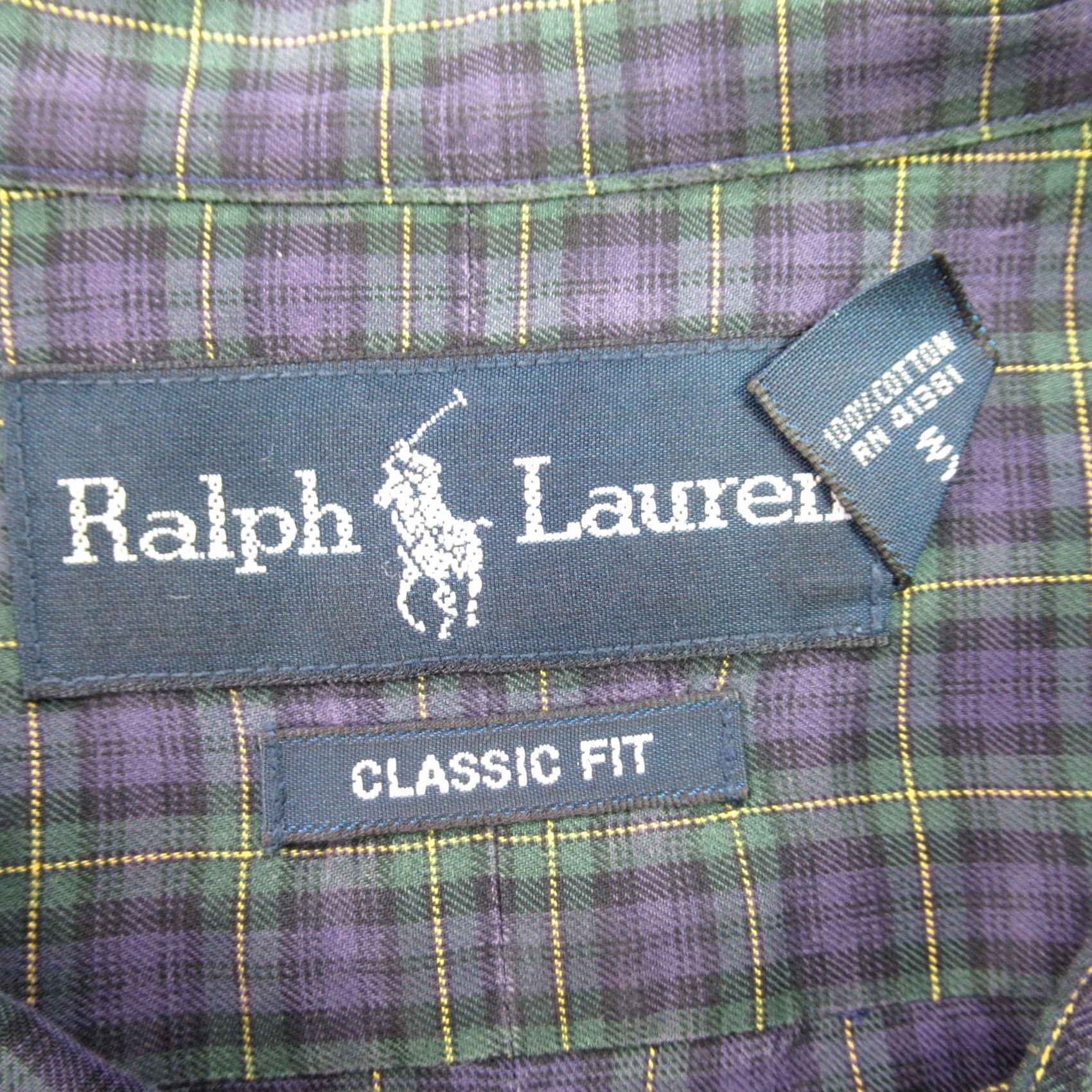 Polo Ralph Lauren Ralph Lauren Shirt Mens 2XLT Long Sleeve Lightweight Button Front Classic Plaid Shirt Size US XXL / EU 58 / 5 - 3 Thumbnail