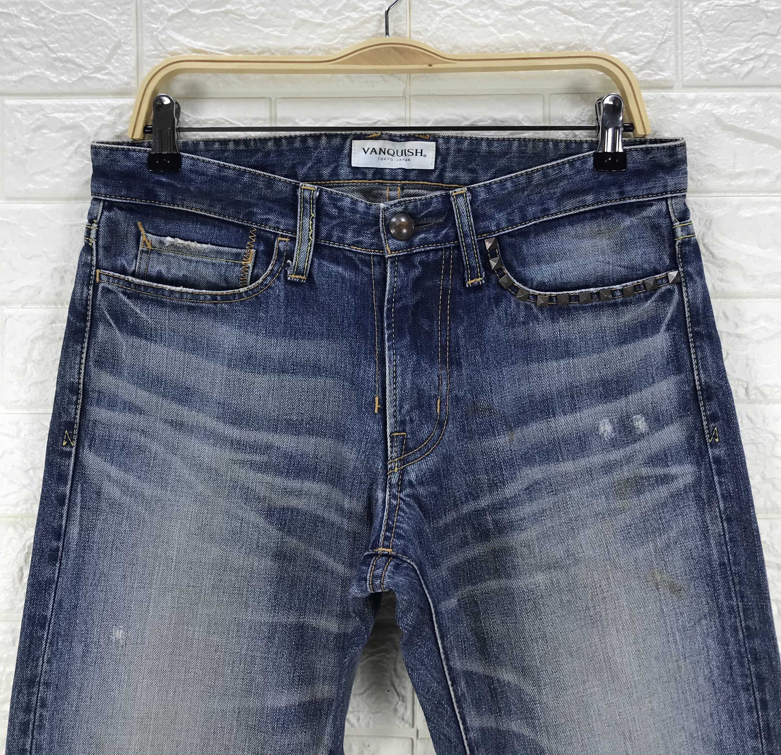 Vanquish Vanquish Japan Blue Wash Studded Jeans Size US 32 / EU 48 - 2 Thumbnail