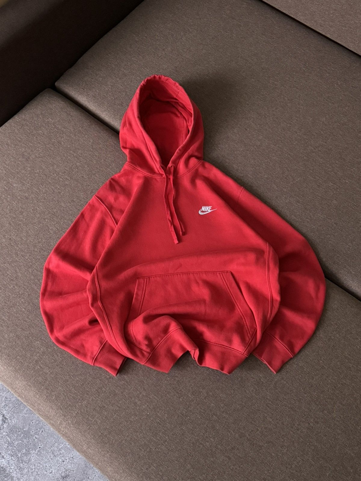 Nike × Vintage Nike basic oversized Y2K Vintage style hoodie Size US S / EU 44-46 / 1 - 1 Thumbnail