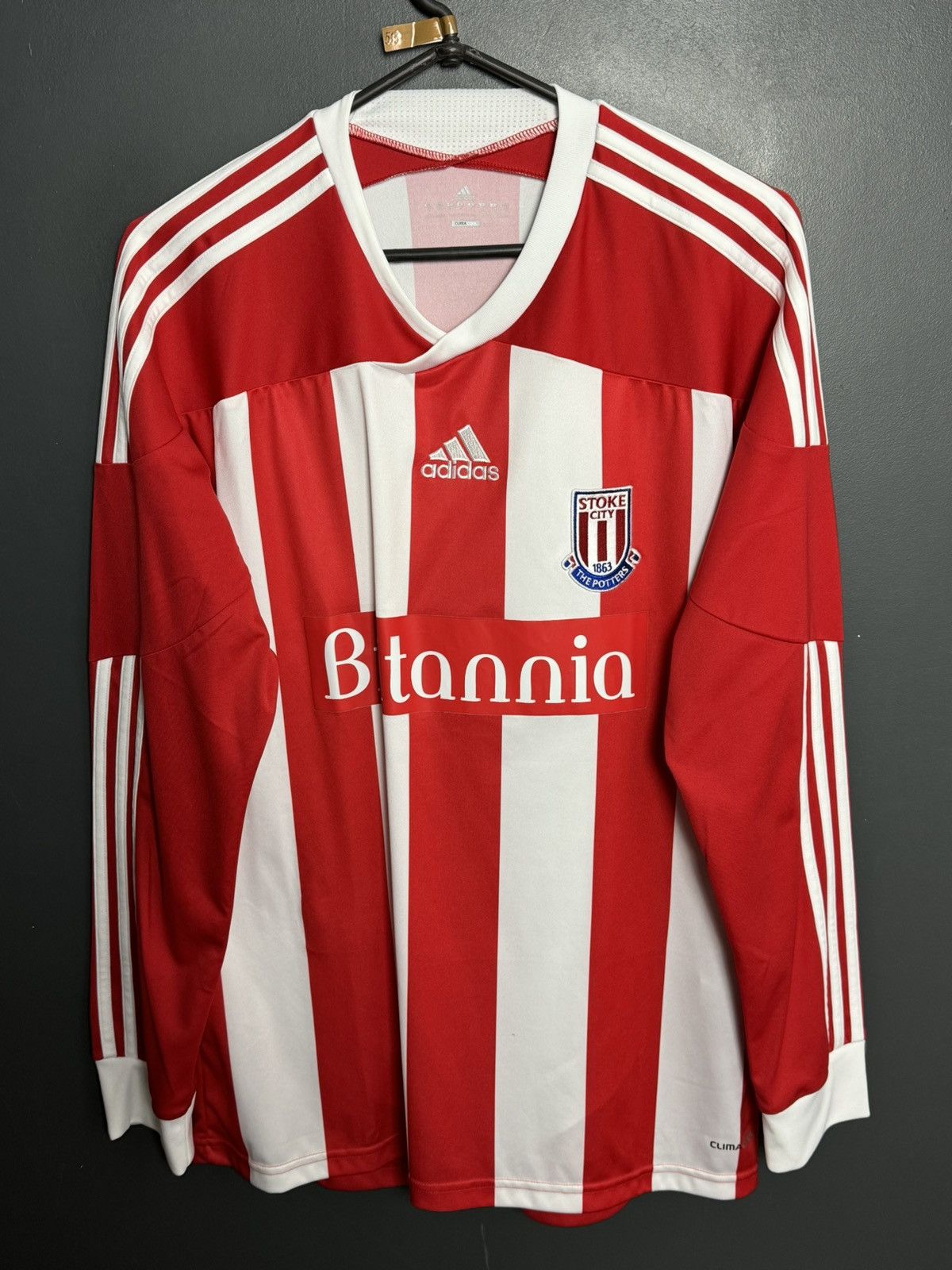 Adidas Stoke City 11/12 Home Football Long Sleeve Jersey Size US M / EU 48-50 / 2 - 1 Thumbnail