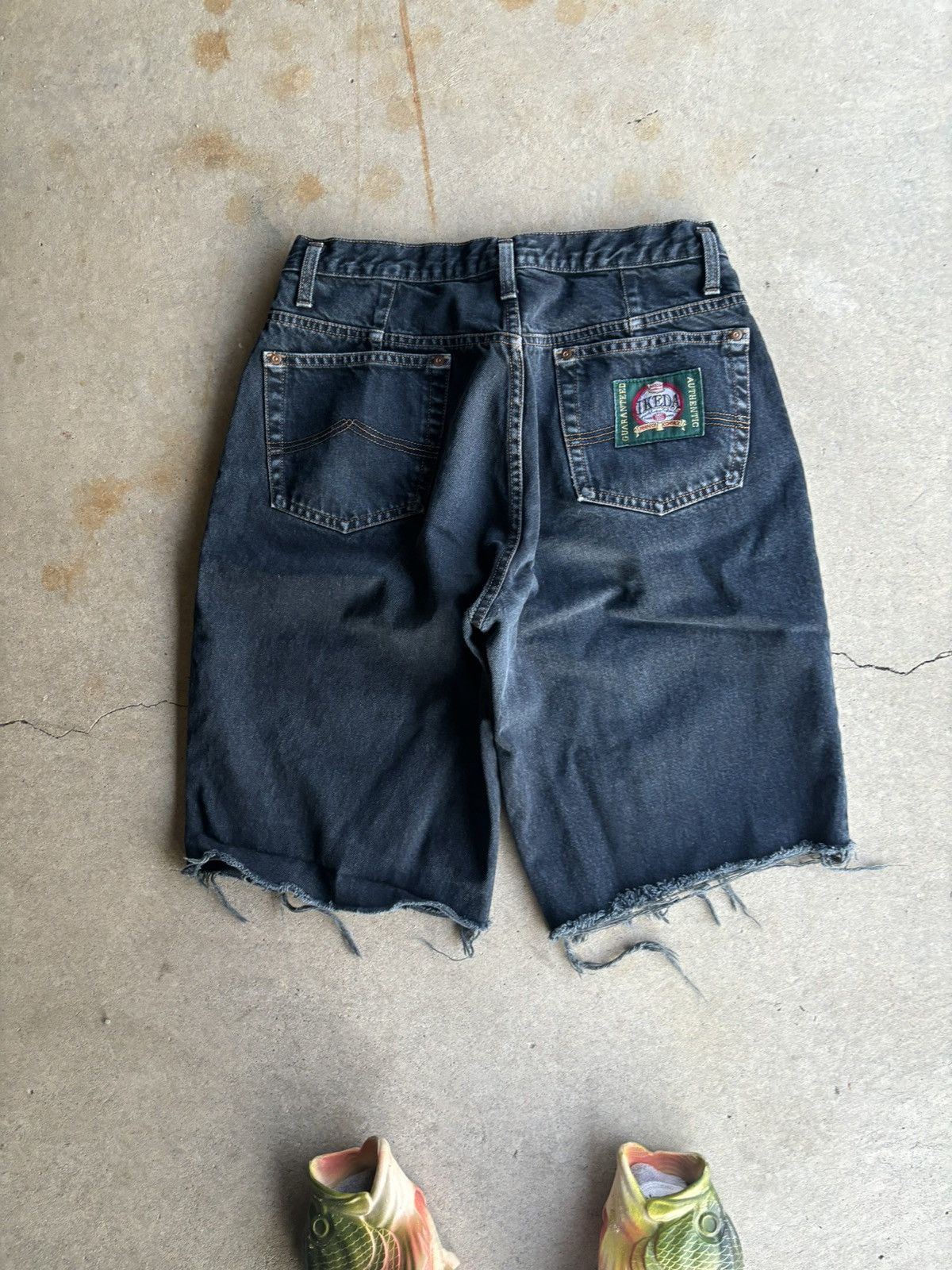 Y2k store crazy Blac Label baggy jorts denim jean shorts