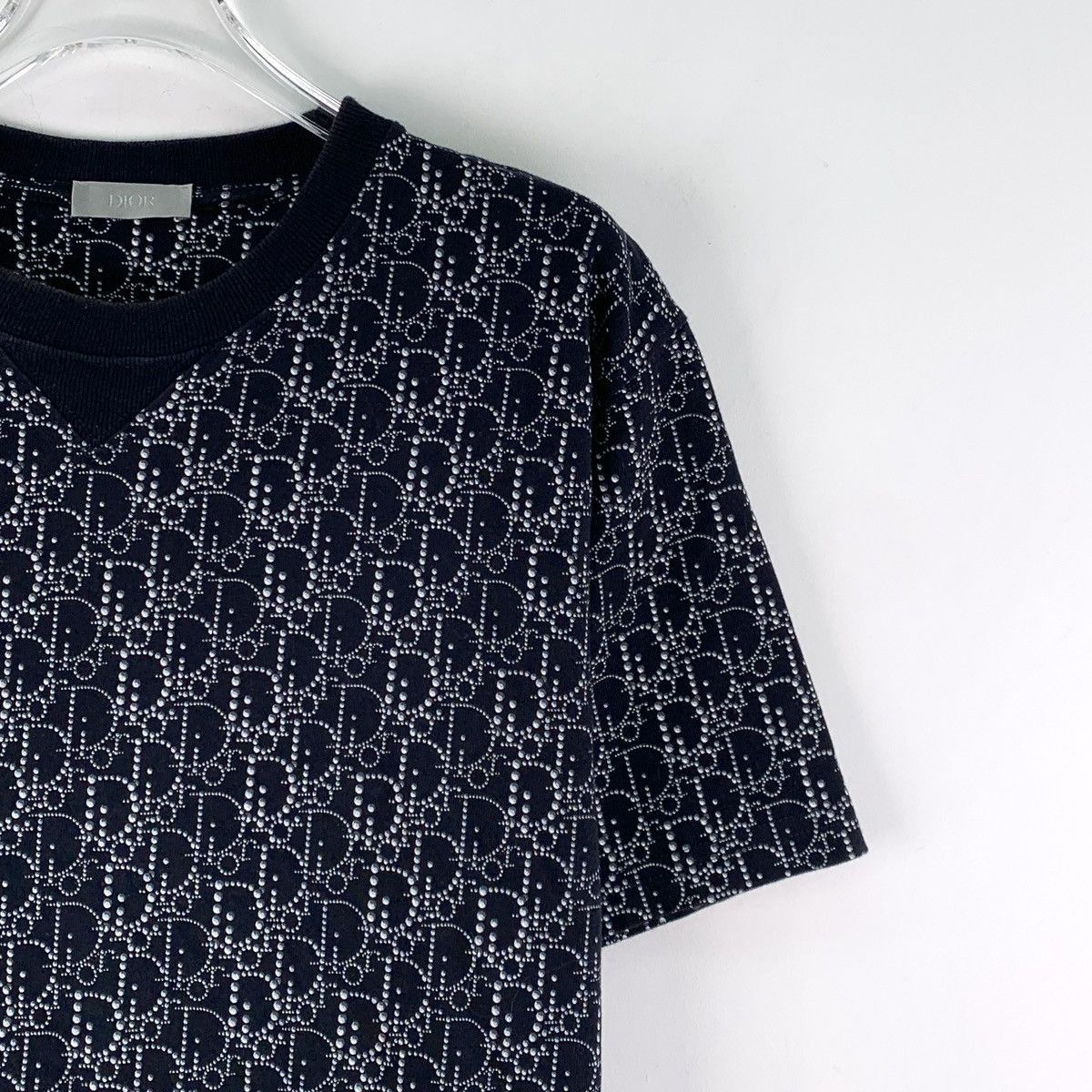 Dior Black Patterned Short Sleeve Shirt Size US M / EU 48-50 / 2 - 3 Thumbnail
