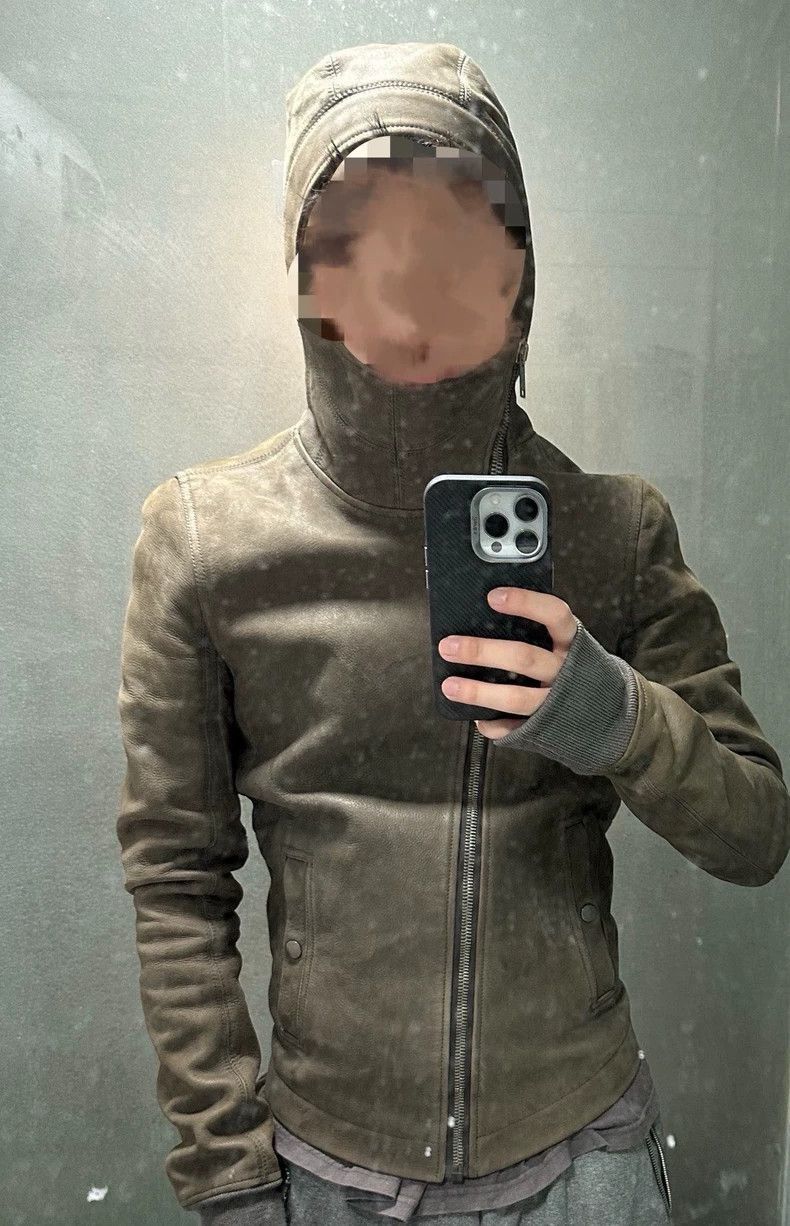 Rick Owens Rick Owens Ninja hooded leather coat-2505 Size US S / EU 44-46 / 1 - 7 Thumbnail