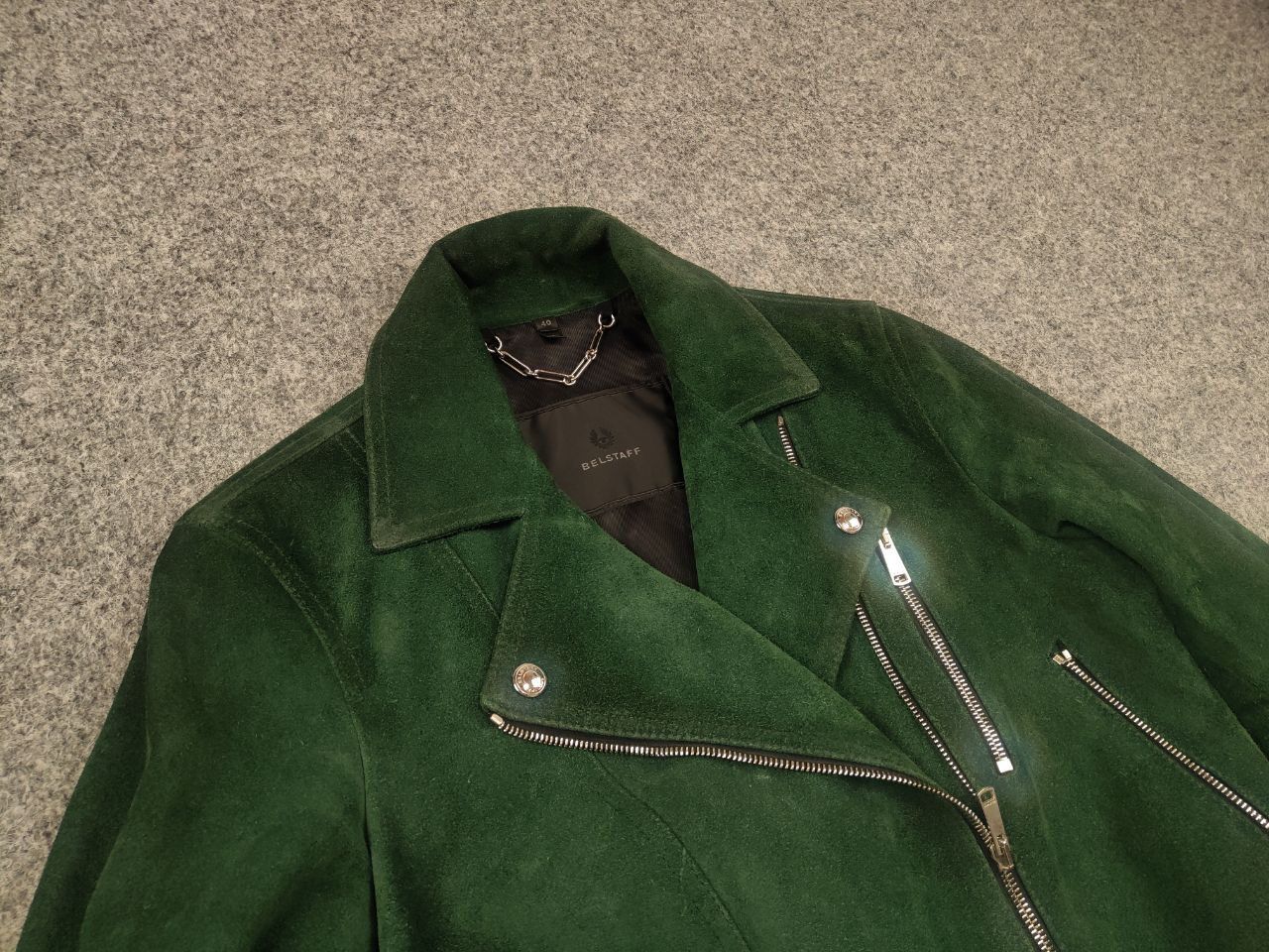 Belstaff Belstaff Elkstone Suede Leather Biker zip Jacket Vintage Size S / US 4 / IT 40 - 7 Thumbnail