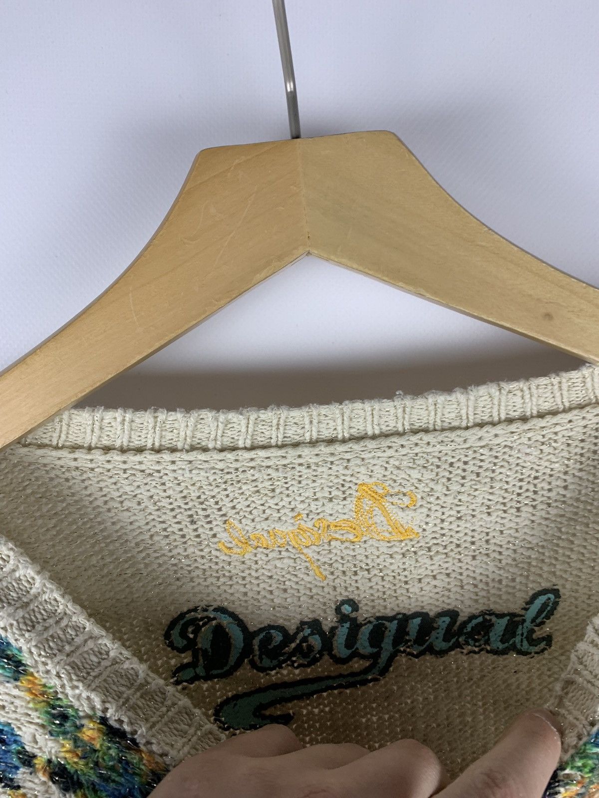 Desigual Desigual Ladies Knit Jumper Sweater Size M Floral Y2K Top Size M / US 6-8 / IT 42-44 - 5 Thumbnail