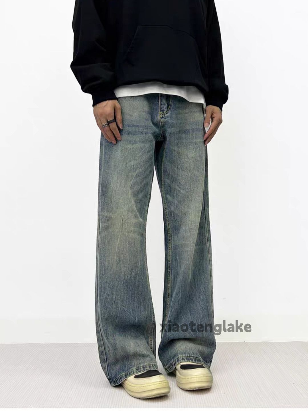 Jean × Vintage washed faded cleanfit yuppie loose baggy y2k jeans Size US 34 / EU 50 - 1 Thumbnail
